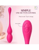 Female Personal Massager Women Portable Handheld Waterproof Device with DC Charging Port, App Control and One Touch Control