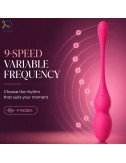 Female Personal Massager Women Portable Handheld Waterproof Device with DC Charging Port, App Control and One Touch Control
