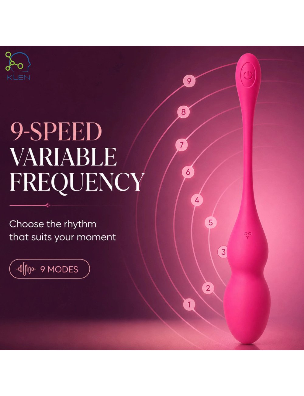 Female Personal Massager Women Portable Handheld Waterproof Device with DC Charging Port, App Control and One Touch Control