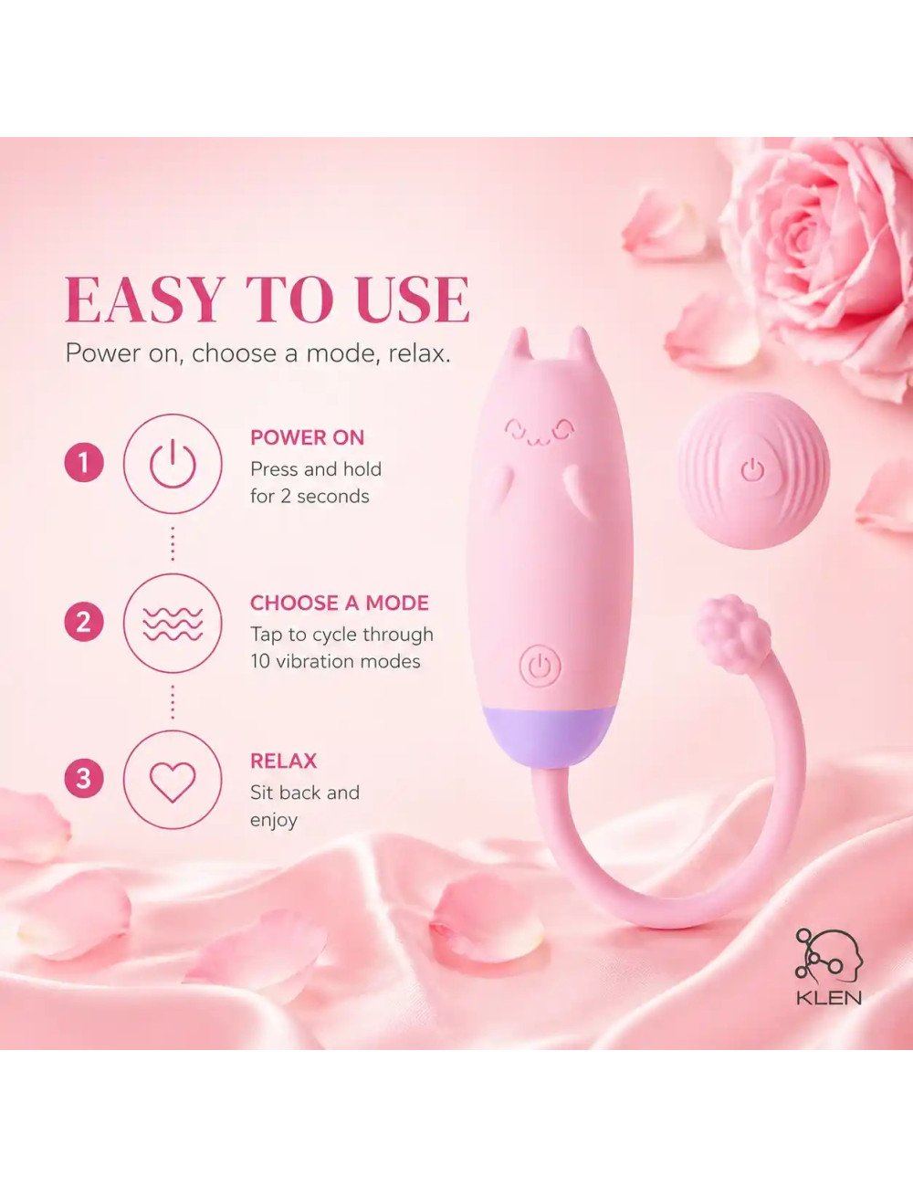 Body Massager Machine for Women with 10 Vibration Modes Personal Rechargeable Handheld Pain Relief Device with App controlling