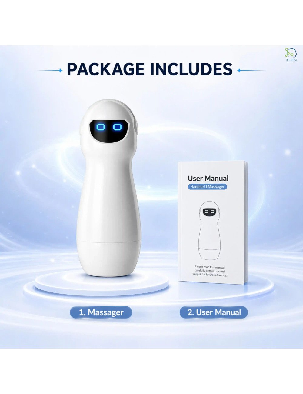 KLEN Gents Body Massage Machine Personal Wellness Care Handheld Wireless Massager for Men Stress Relief & Self Use Relaxation