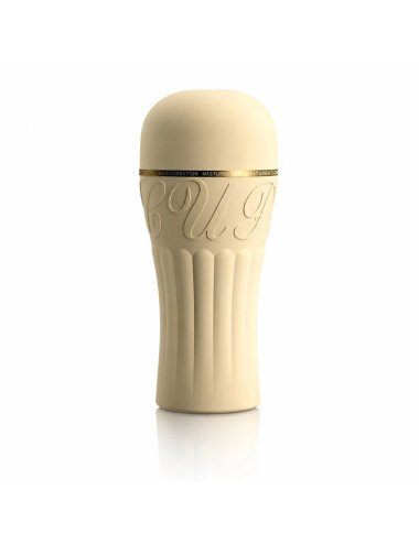 Personal Massager for Men Compact Portable Sleeve with Twist-to-Adjust Manual Operation, Compact Storage with Yellow Housing