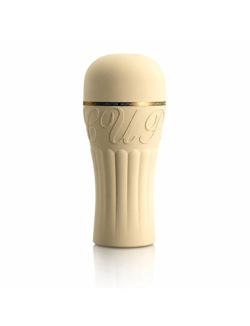 Personal Massager for Men Compact Portable Sleeve with Twist-to-Adjust Manual Operation, Compact Storage with Yellow Housing