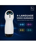 KLEN Personal Massager For Men with Suction Vibration Handheld Stress Relief Rechargeable Variable Frequency and Voice Device