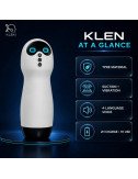 KLEN Personal Massager For Men with Suction Vibration Handheld Stress Relief Rechargeable Variable Frequency and Voice Device