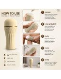 Personal Massager for Men Compact Portable Sleeve with Twist-to-Adjust Manual Operation, Compact Storage with Yellow Housing