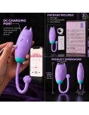 Women Body Relaxation Massager, Remote Control & App Operated, 10 Speed Modes, USB Rechargeable Portable Massage Machine