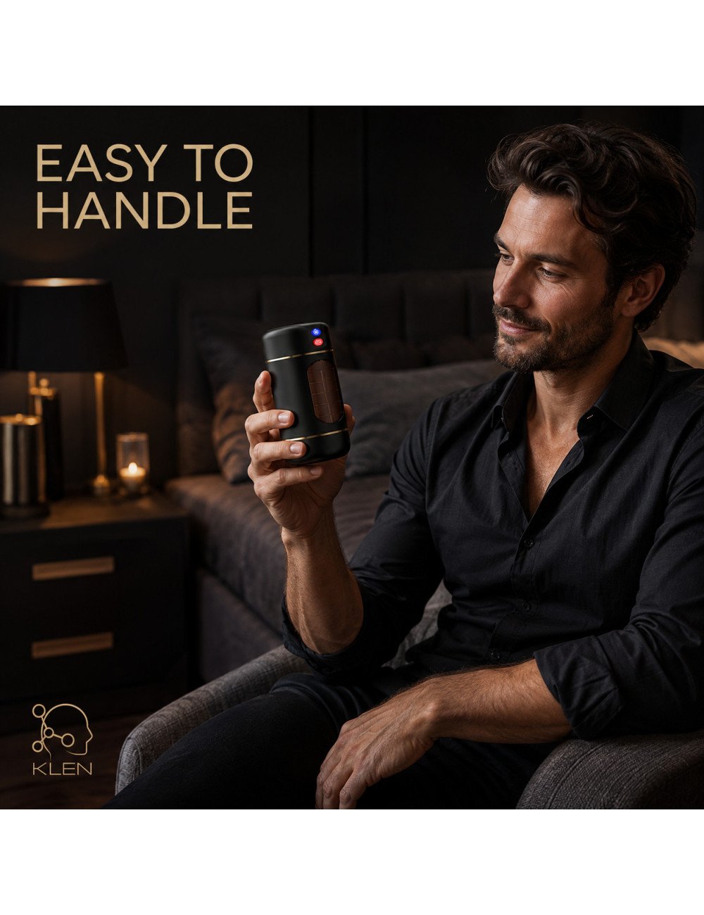 Klen Massage Vibration Machine For Men TPE Design Combines Ten Frequency Settings, Four-Language Support, & Comfort Handling