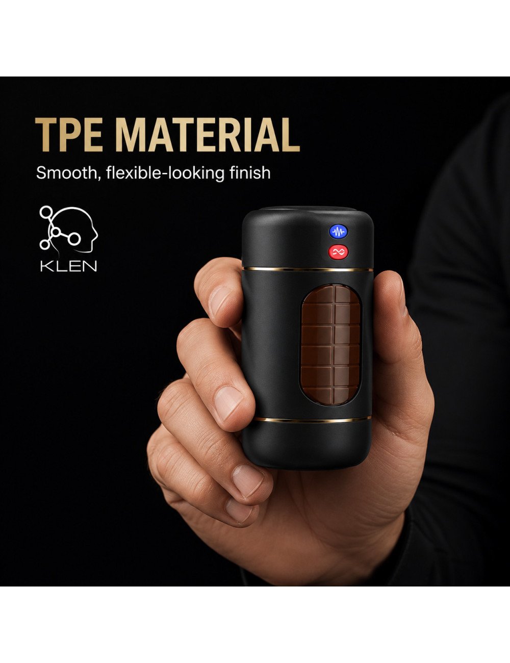 Klen Massage Vibration Machine For Men TPE Design Combines Ten Frequency Settings, Four-Language Support, & Comfort Handling