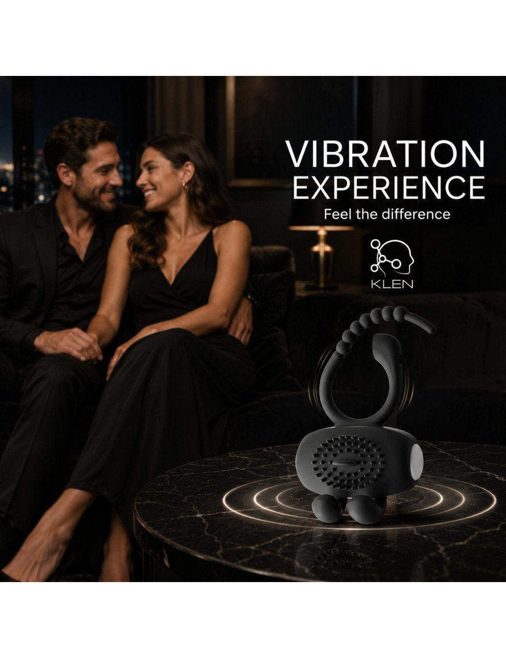 KLEN Personal Massager For Men Compact Ring Design Portable Handheld Waterproof Massage For Comfort Use Everyday At Home