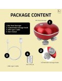 Hair Scalp Massager for Hair Growth for Head & Body Relaxation, Stress Relief with 3 Modes and USB Recharging