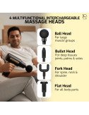 Mini Gun Massager With Digital Display Rechargeable Massage Gun For Neck, Shoulder, Full Body Pain Relief & Travel Use