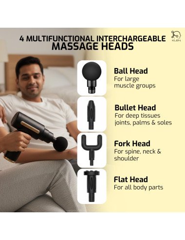 Mini Gun Massager With Digital Display Rechargeable Massage Gun For Neck, Shoulder, Full Body Pain Relief & Travel Use