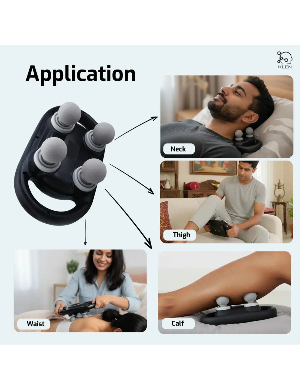 Massage Machine for Full Body Pain Relief Rechargeable Portable Cordless Deep Tissue Massager and Ideal Gift for Men, Women