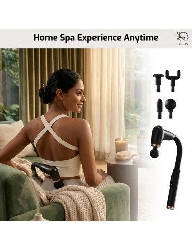 Deep Tissue Percussion Massage Gun for Muscle Pain Relief, Cordless & Quiet Body Massager for Neck, Back, Shoulders & Legs