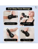 Electric Deep Tissue Portable Massage Gun with Multiple Heads for Muscle Relaxation & Full Body Use – Ideal Gift for Men & Women