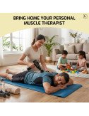 Deep Tissue Massage Gun with Dual Hot & Cold Therapy Heads Handheld Portable Massager For Neck, Back, Shoulders