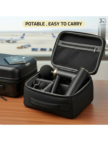 Tissue Massage Gun for Full-Body Pain Relief with 4 Interchangeable Heads with Rechargeable USB Charging