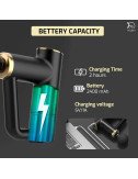 Tissue Massage Gun for Full-Body Pain Relief with 4 Interchangeable Heads with Rechargeable USB Charging