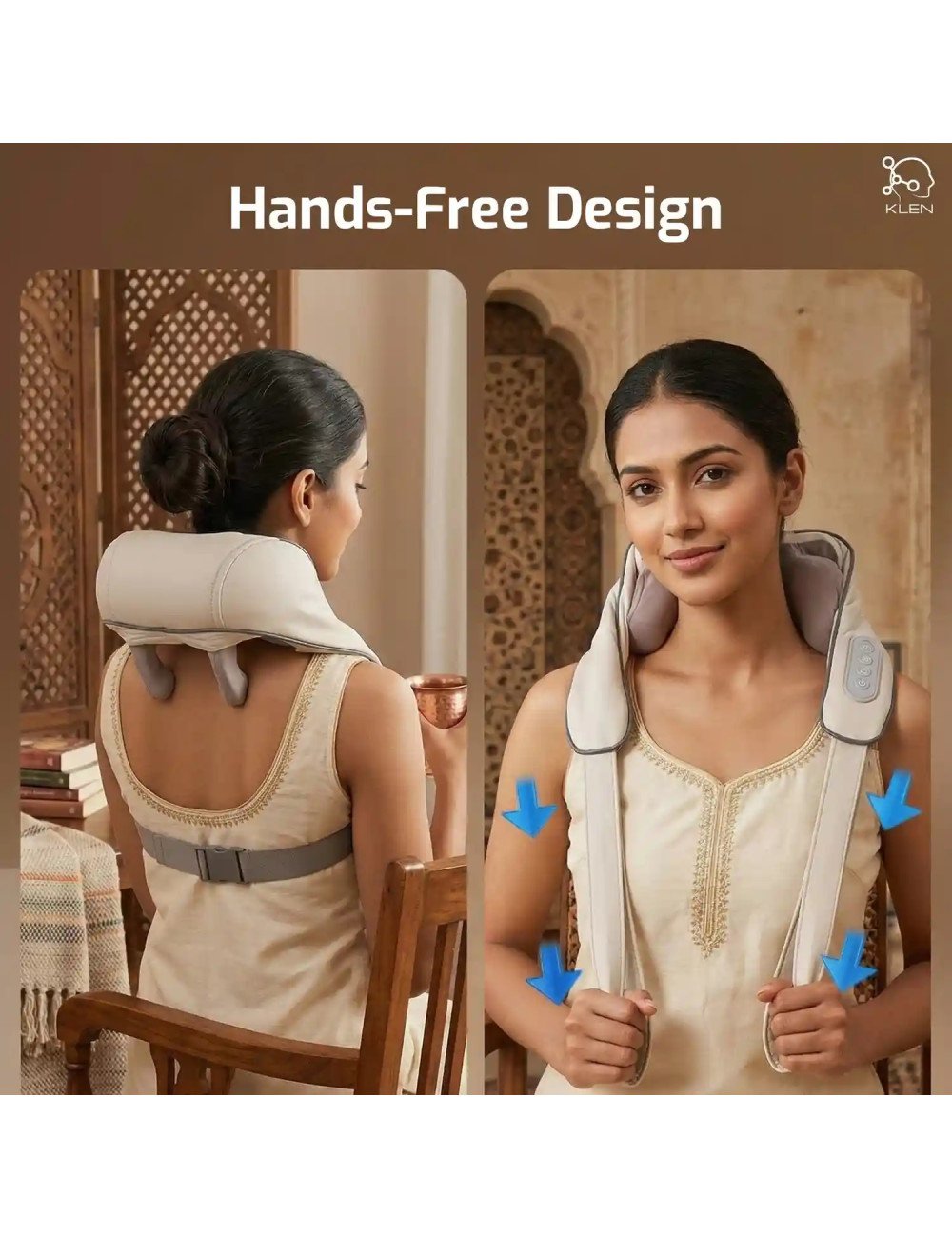 Neck and shoulder massager with Heat Therapy, Electric Pain Relief Machine for Cervical & Muscle Soreness