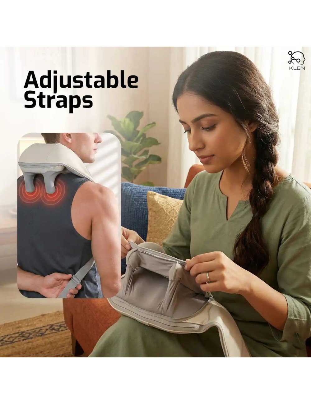 Neck and shoulder massager with Heat Therapy, Electric Pain Relief Machine for Cervical & Muscle Soreness
