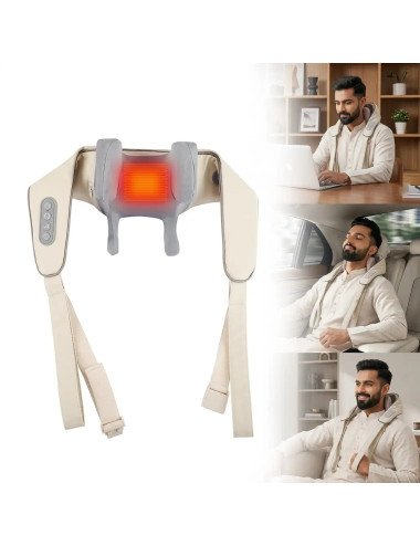 Neck and shoulder massager with Heat Therapy, Electric Pain Relief Machine for Cervical & Muscle Soreness