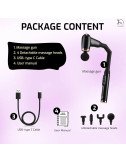 KLEN Percussion Massager for the Neck Deep Tissue Pain Relief – Cordless, Quiet Body, Shoulders, Back, Arms, Legs & Feet (Black)