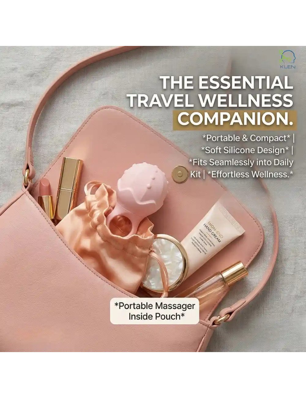 Handle Personal Massager for Women Electric Rechargeable Cordless Waterproof Handheld Vibrator Pleasure Massager for Female Use