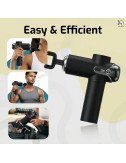 KLEN Rechargeable Massage Gun for Full Body Use – Body Massager for Back, Legs & Shoulders with 4 Interchangeable Massage Heads