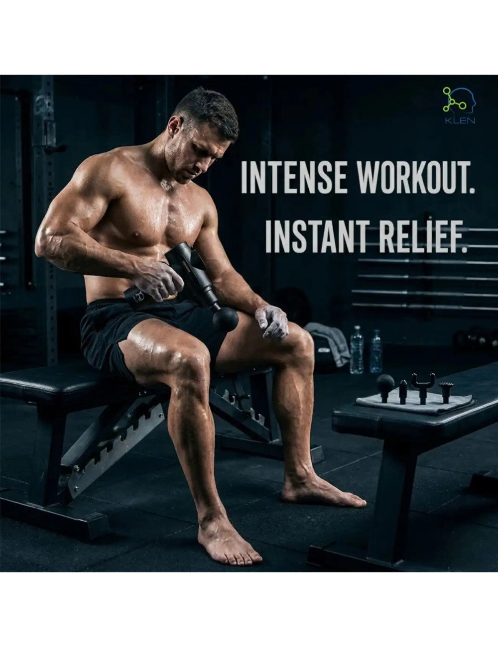 Massage Gun for Pain Relief Portable Rechargeable Deep Tissue Complete Body Massager Machine for Men & Women.