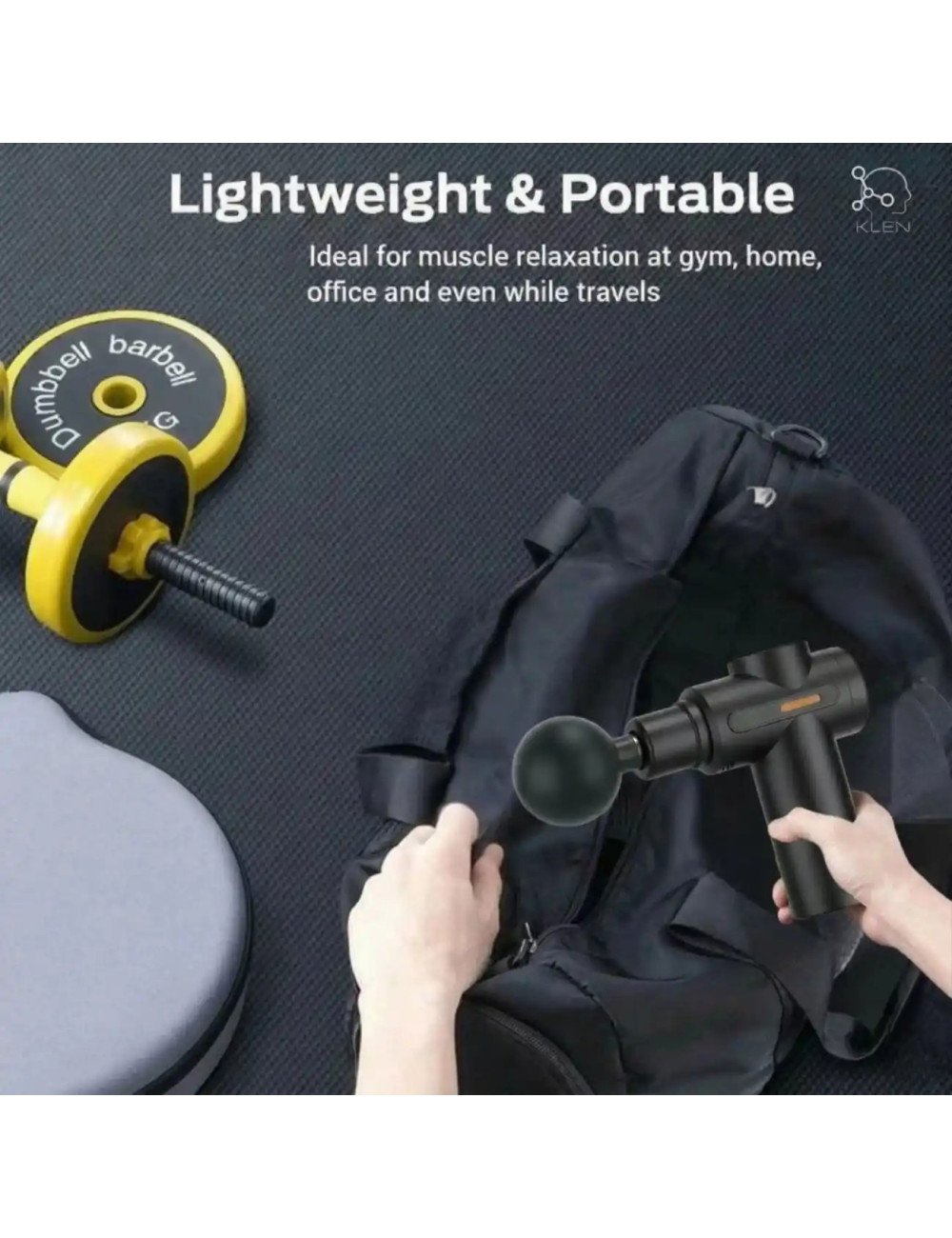 Massage Gun for Pain Relief Portable Rechargeable Deep Tissue Complete Body Massager Machine for Men & Women.