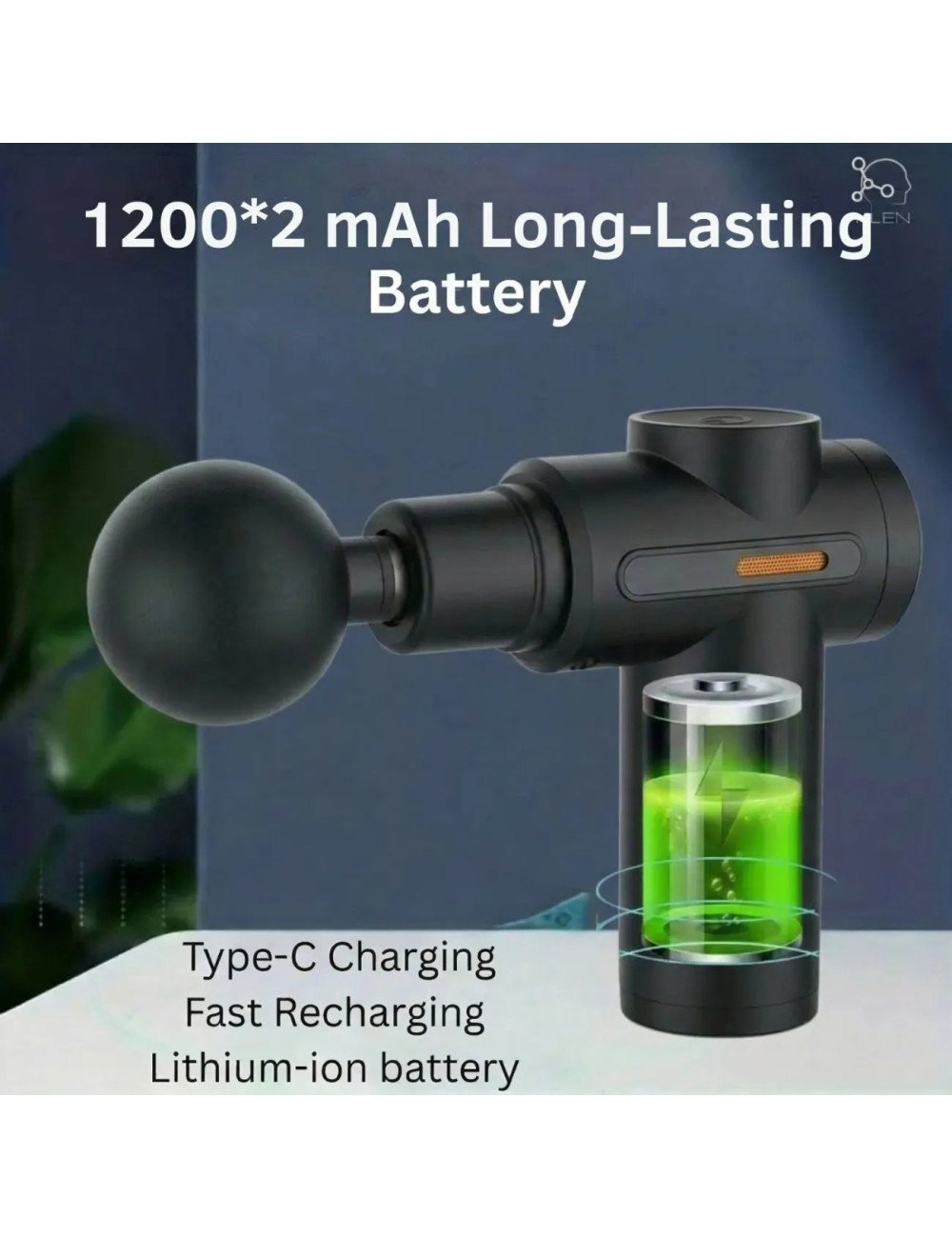 Massage Gun for Pain Relief Portable Rechargeable Deep Tissue Complete Body Massager Machine for Men & Women.