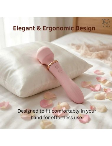 Women Body Relaxation Massager – Double-Head Vibration, 10 Speed Modes, USB Rechargeable Portable Massager