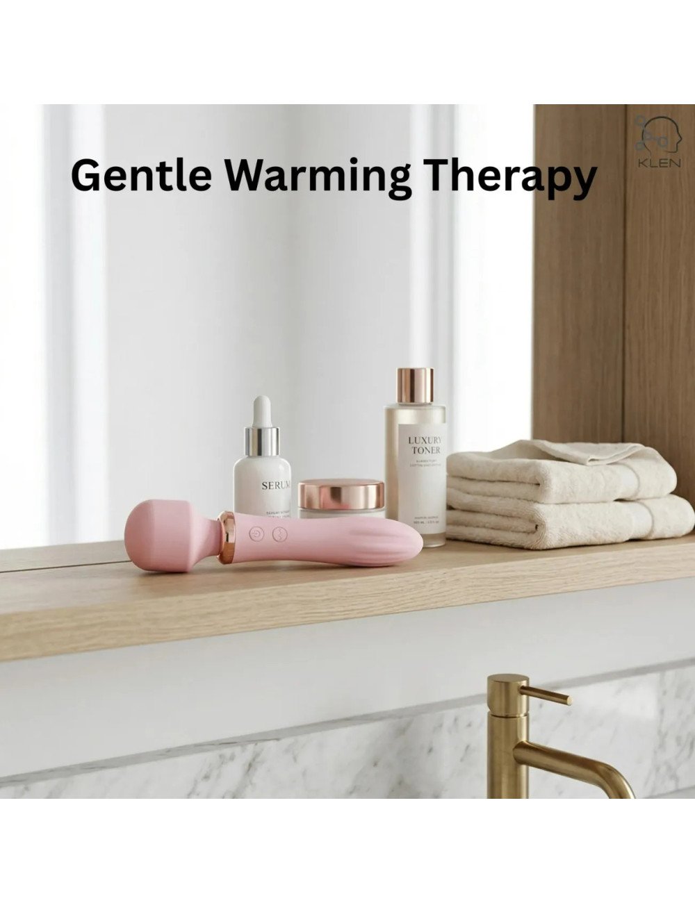 Women Body Relaxation Massager – Double-Head Vibration, 10 Speed Modes, USB Rechargeable Portable Massager