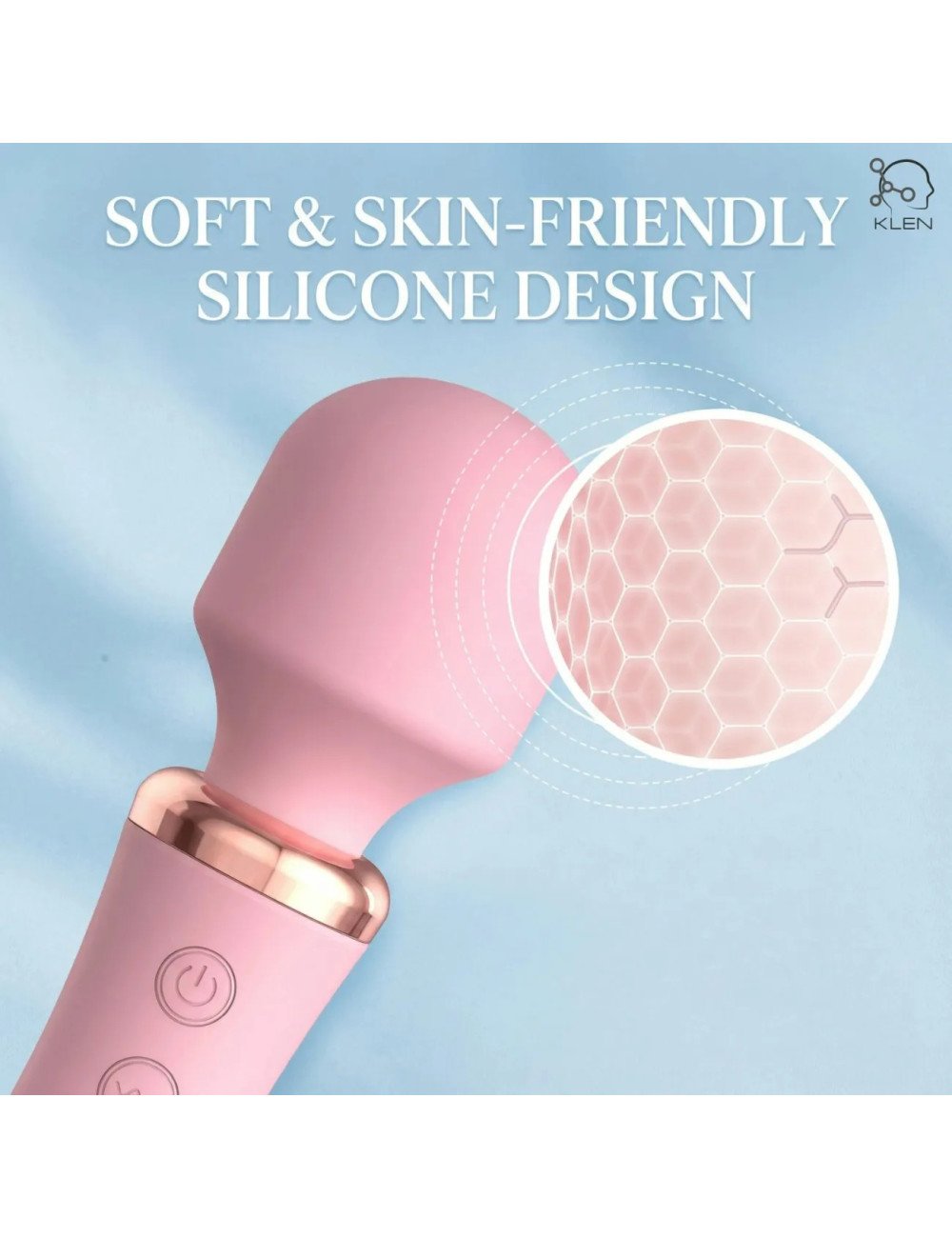 Women Body Relaxation Massager – Double-Head Vibration, 10 Speed Modes, USB Rechargeable Portable Massager