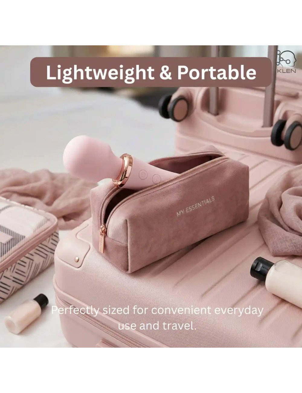 Women Body Relaxation Massager – Double-Head Vibration, 10 Speed Modes, USB Rechargeable Portable Massager