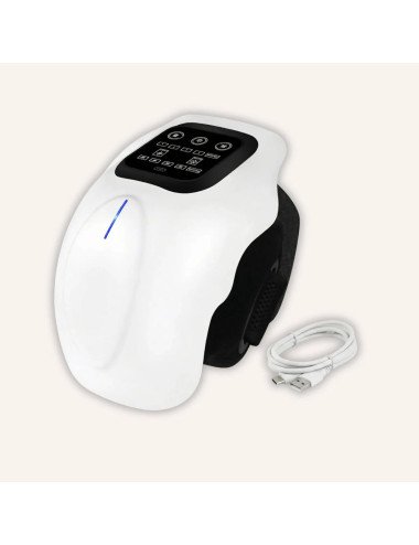 KLEN GI Heated Knee Massager for Joint Pain Relief with Red Light & Vibration, Rechargeable Physiotherapy Machine.
