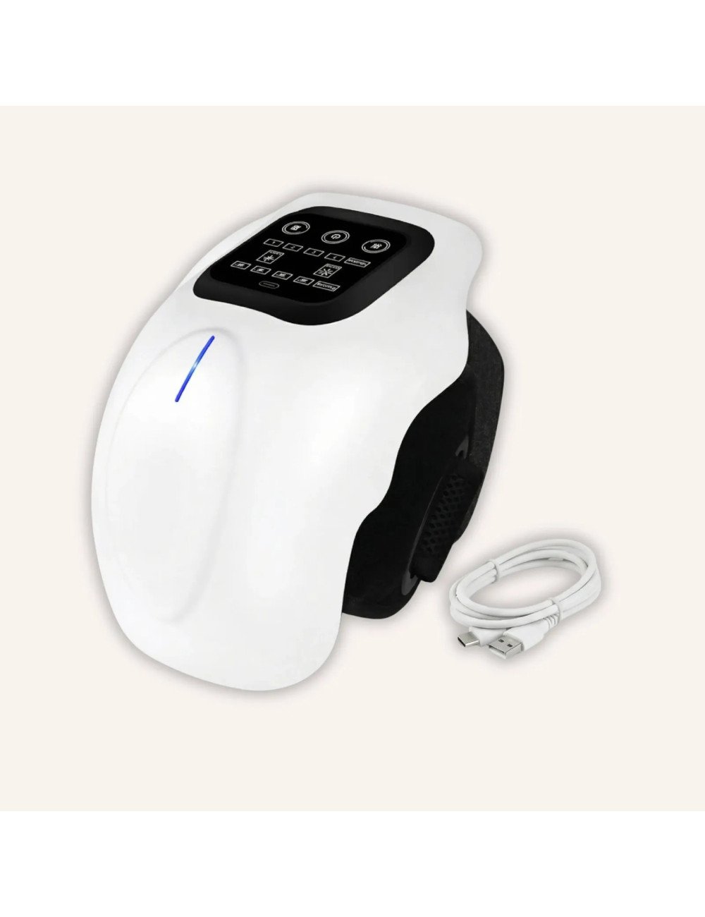 KLEN GI Heated Knee Massager for Joint Pain Relief with Red Light & Vibration, Rechargeable Physiotherapy Machine.