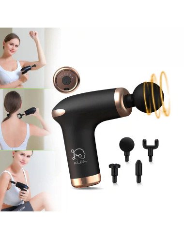 KLEN Rechargeable Handheld  Body Massager Machine Gun- Cordless Design with Adjustable Speeds for Neck, Shoulders & Legs