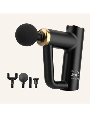 Tissue Massage Gun for Full-Body Pain Relief with 4 Interchangeable Heads with Rechargeable USB Charging