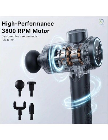 Gun Massager Cold Compression Rechargeable Deep Tissue Percussion Massage for Pain Relief of Full Body Muscles