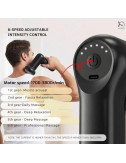 Rechargeable Mini Handheld Massager- Cordless Electric Design with Adjustable Speeds for Back, Neck, Shoulders & Legs