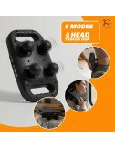 Rechargeable Full Body Massager for Pain Relief with 4 Massage Heads | Percussion Massager for Back, Neck & Shoulders