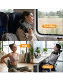 Rechargeable Full Body Massager for Pain Relief with 4 Massage Heads | Percussion Massager for Back, Neck & Shoulders