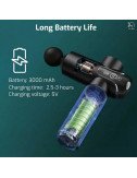 KLEN Rechargeable Massage Gun for Full Body Use – Body Massager for Back, Legs & Shoulders with 4 Interchangeable Massage Heads