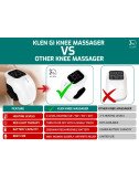 KLEN GI Heated Knee Massager for Joint Pain Relief with Red Light & Vibration, Rechargeable Physiotherapy Machine.