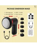 Rechargeable Mini Handheld Massager- Cordless Electric Design with Adjustable Speeds for Back, Neck, Shoulders & Legs