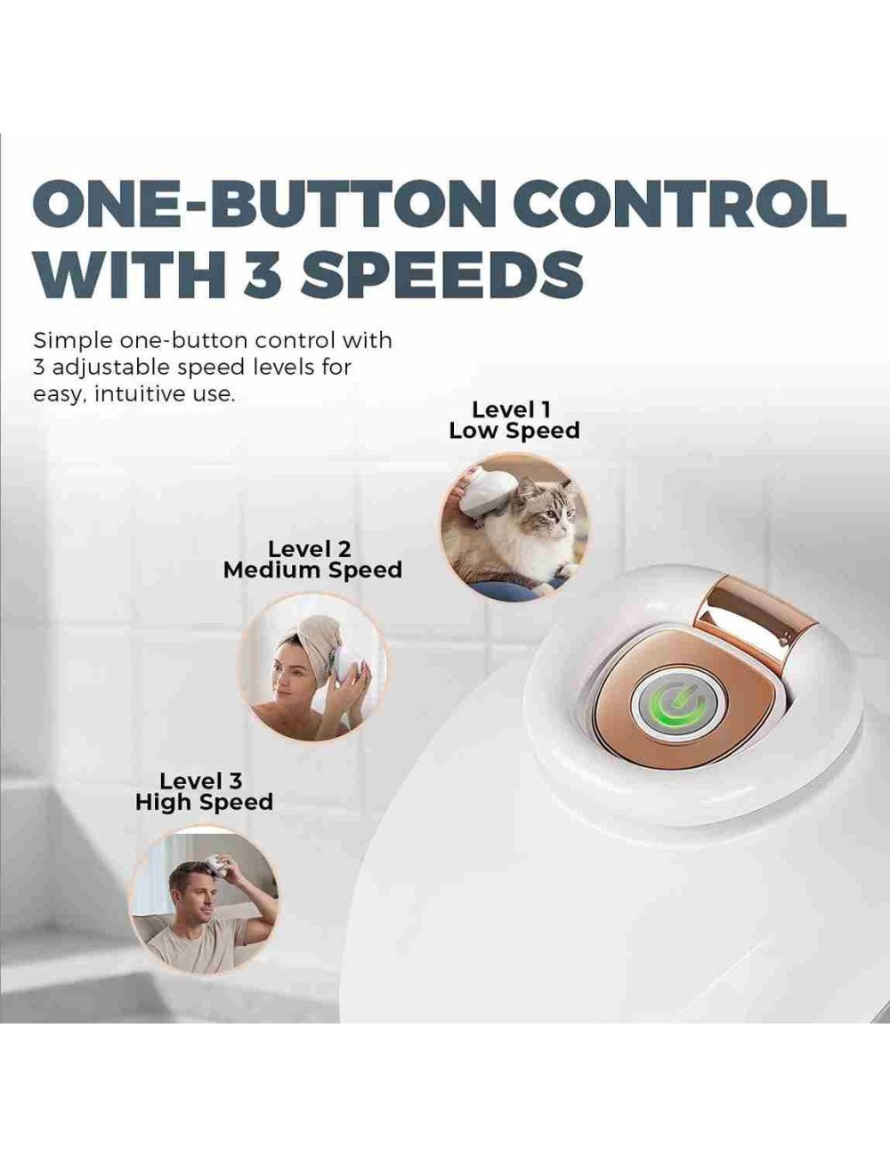 Mini Scalp and Head massager, Rechargeable USB Type-C Charging, Body & Hair Care Massager.
