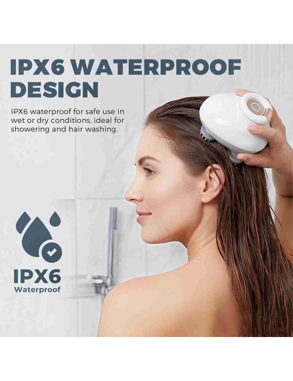Mini Scalp and Head massager, Rechargeable USB Type-C Charging, Body & Hair Care Massager.