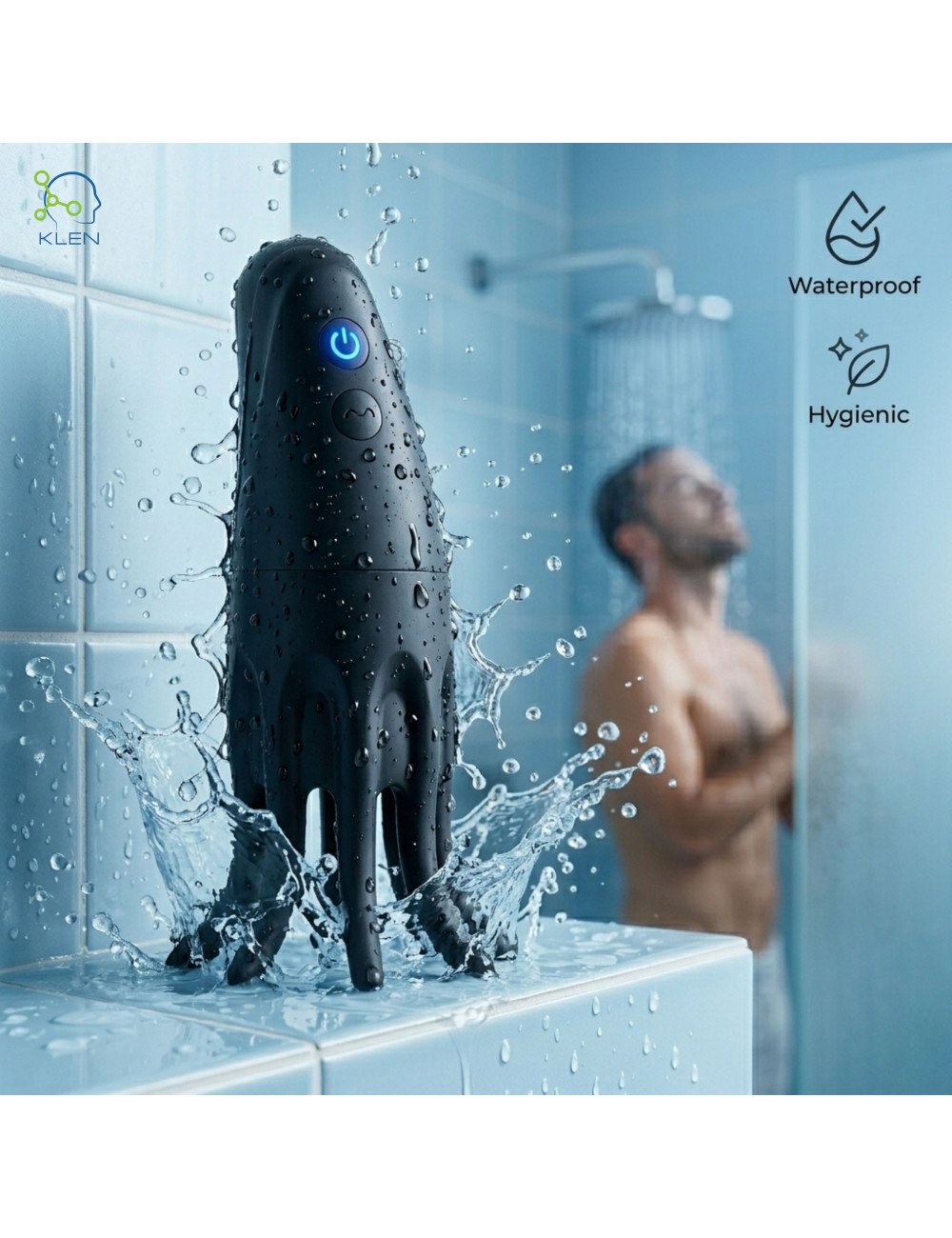 Male Personal Massager Rechargeable Multi Mode Vibrating Adult Toy for Men Silicone Flexible Head Waterproof USB Charging Device